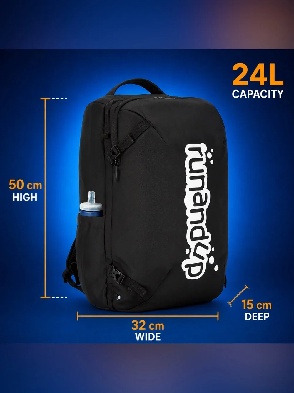 RUN AND UP 24L TRIATHLON TRANSITION BACKPACK WET DRY HELMET SPORTS BAG NEW